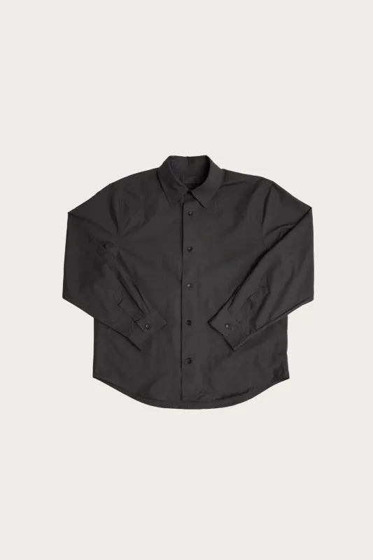 Filter Shirt - Charcoal Cotton Washi Typewriter Cloth made by James Coward