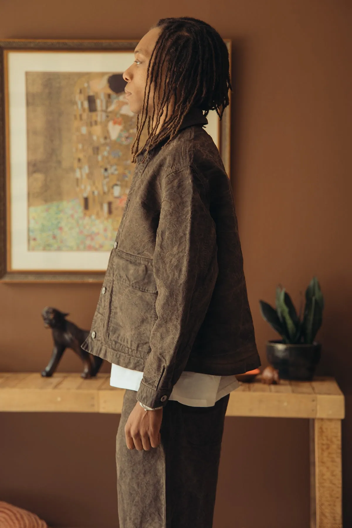 Replica Jacket - Persimmon Garment Dyed Cotton Washi Duck Cloth sold by Canoe Club product image thumbnail 4