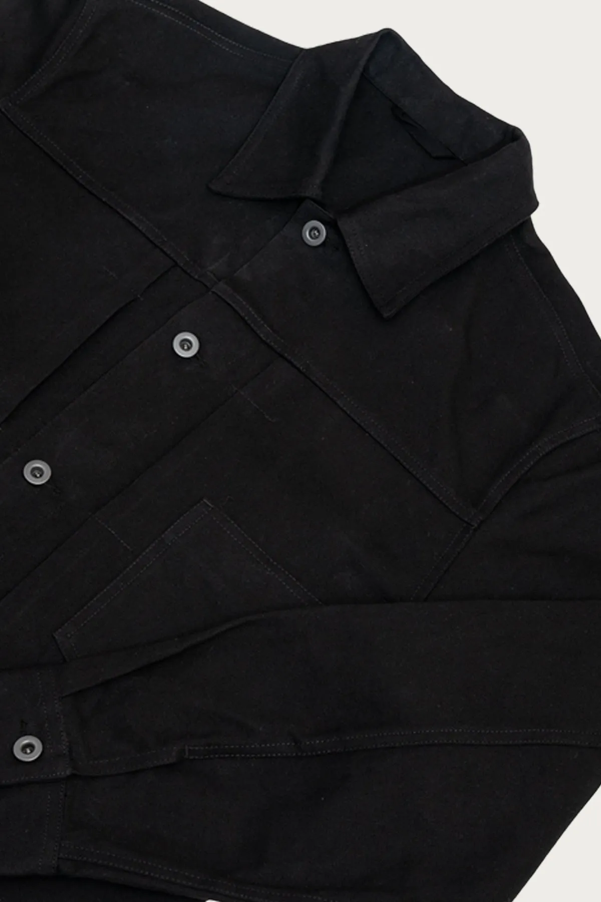 Range Jacket - Black Waxed Cotton Washi Ox sold by Canoe Club product image thumbnail 2