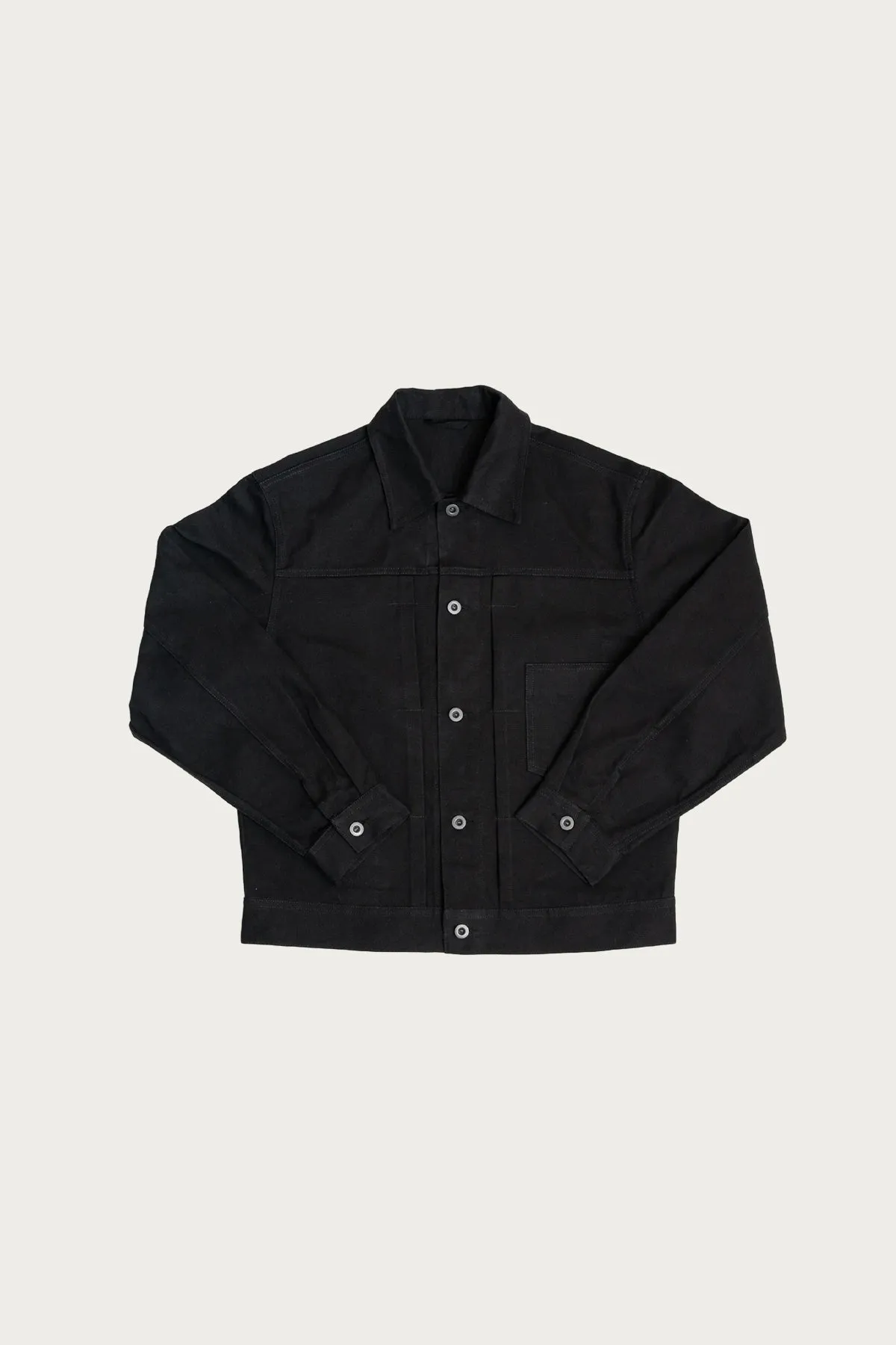 Range Jacket - Black Waxed Cotton Washi Ox sold by Canoe Club