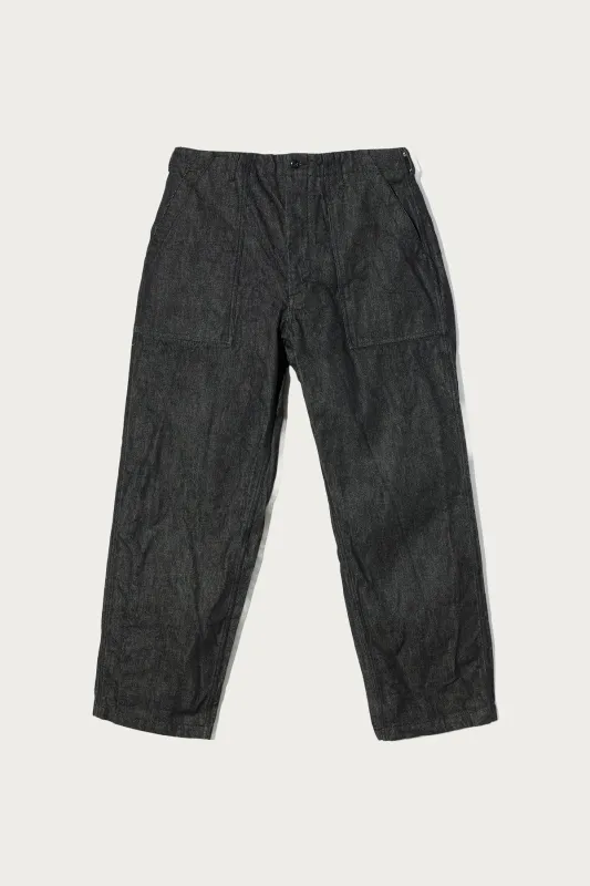 Fatigue Pant - Black 14oz Cone Denim made by Engineered Garments