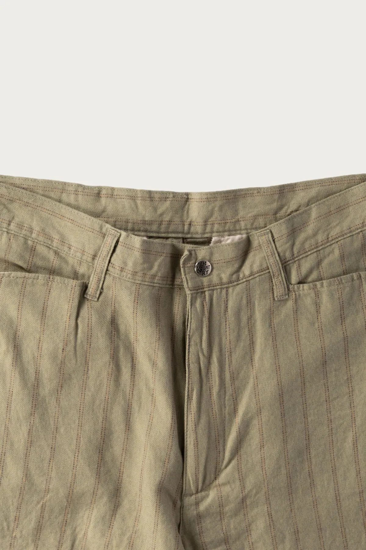Cotton Linen GIBSON Stripe 5P FRISKO - Light Green sold by Canoe Club product image thumbnail 2