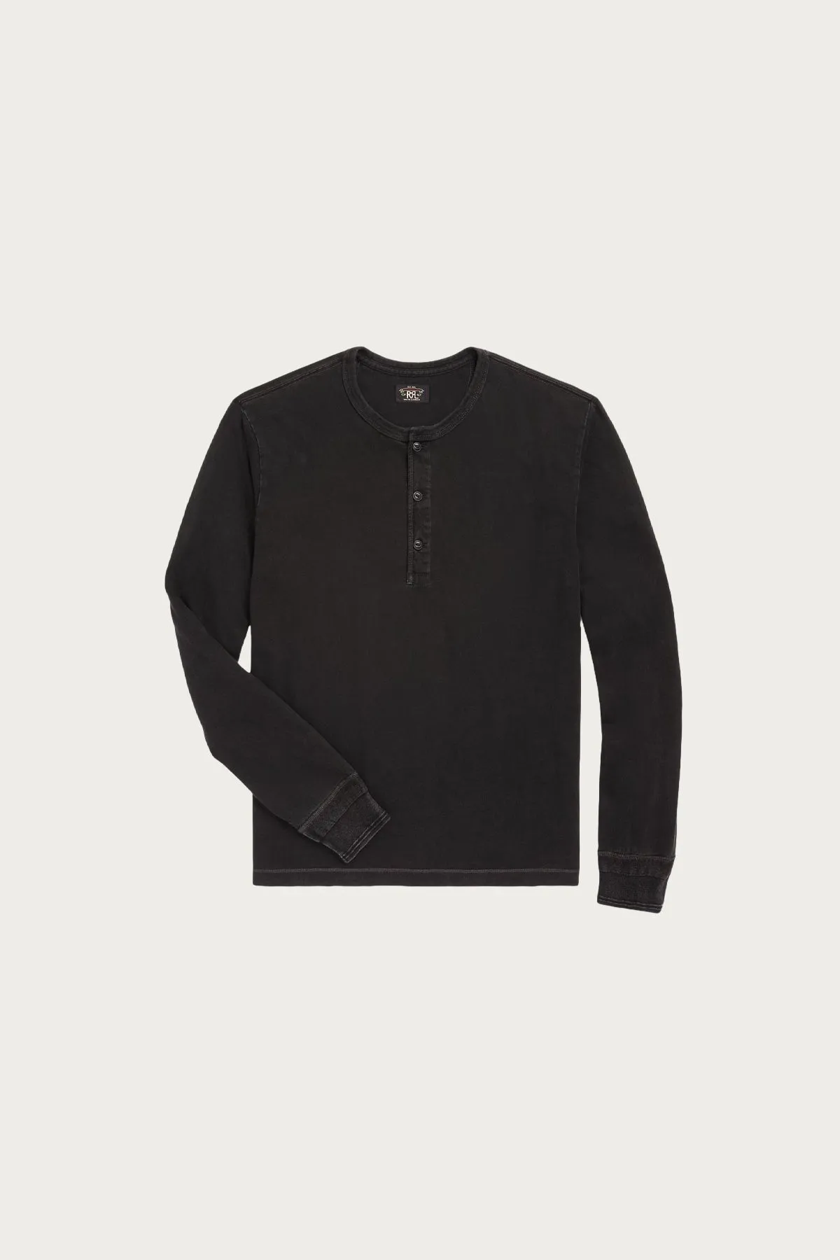 Indigo Jersey Henley Shirt - Sulfur Black sold by Canoe Club