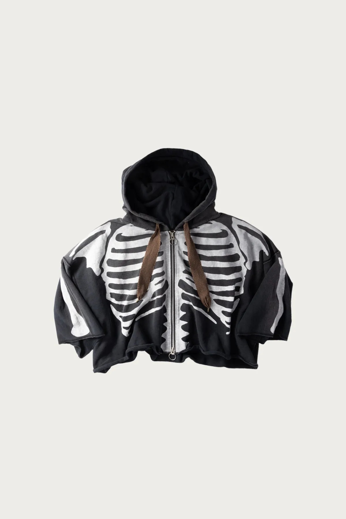 SWT Knit DEVIL Hoodie Blouson (BONE) - Black sold by Canoe Club