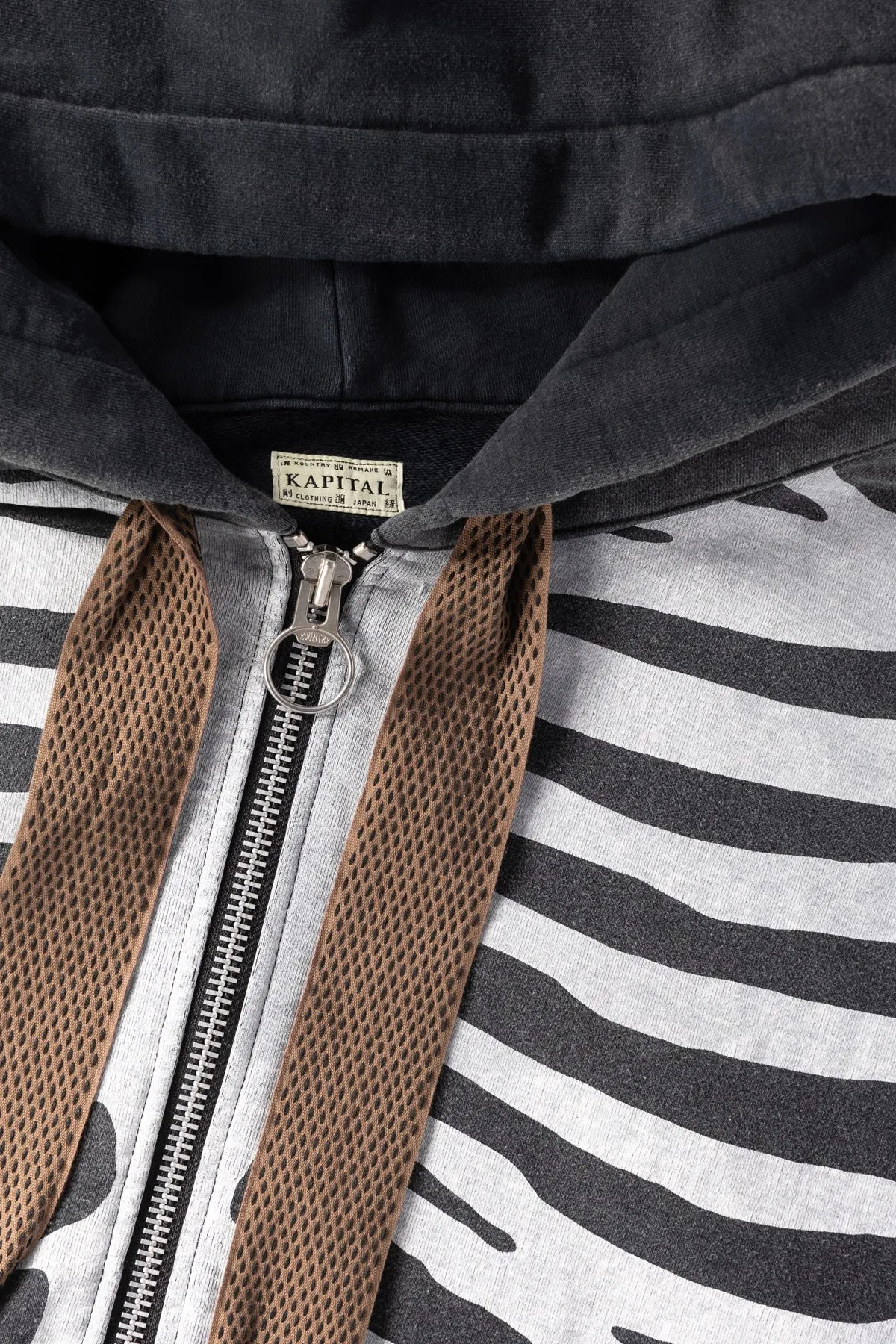 SWT Knit DEVIL Hoodie Blouson (BONE) - Black sold by Canoe Club product image thumbnail 2