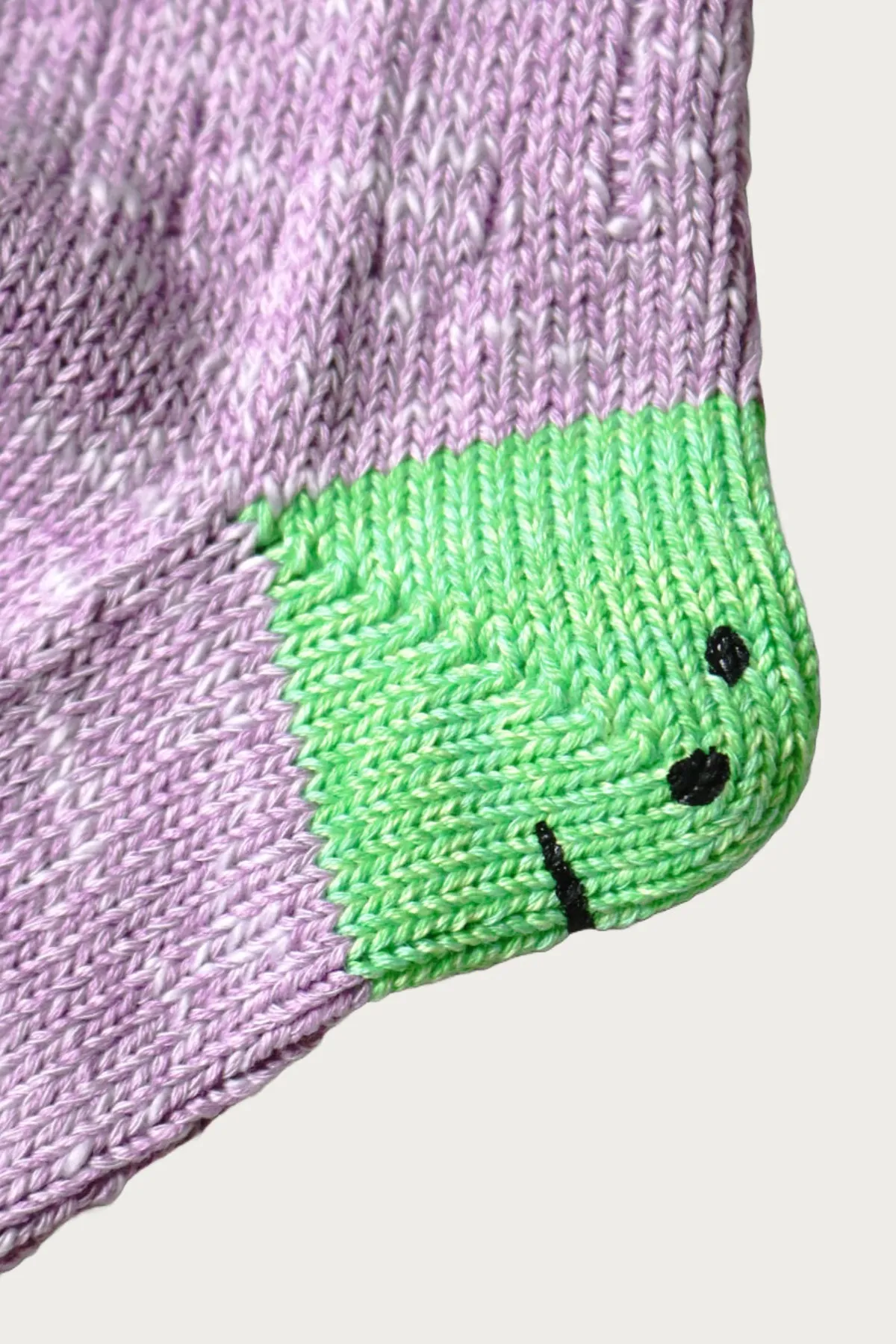 60 Yarns IVY RAINBOWY HAPPY HEEL-Hold Socks - Purple/Green sold by Canoe Club product image thumbnail 3