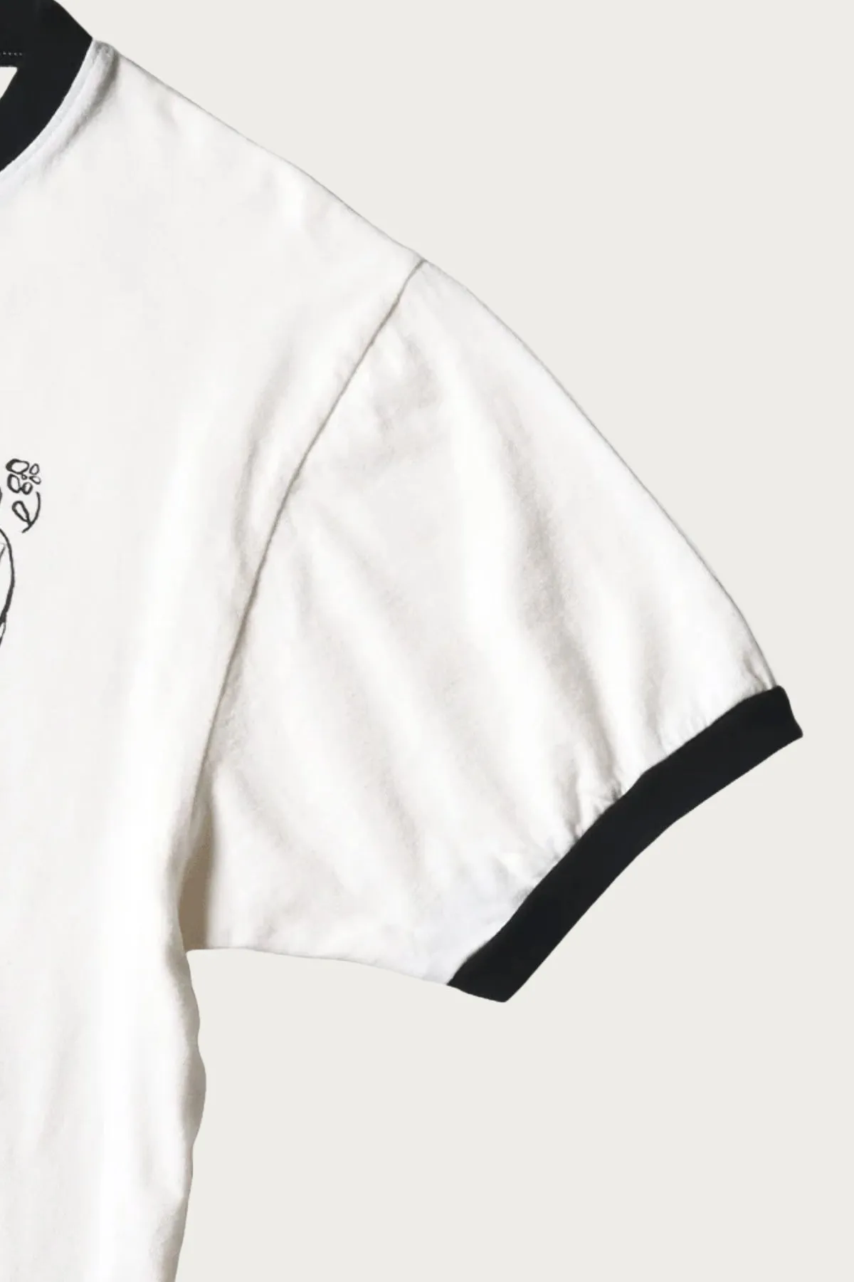 20/-Jersey RINGER T (BORO ELEGY) - Natural sold by Canoe Club product image thumbnail 4