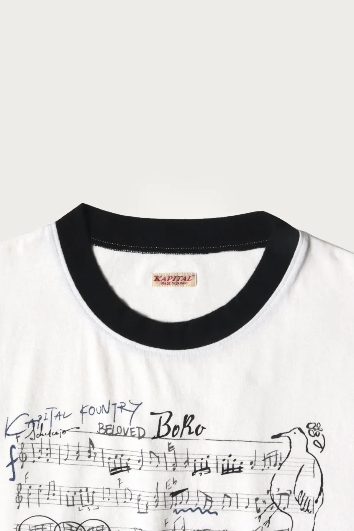 20/-Jersey RINGER T (BORO ELEGY) - Natural sold by Canoe Club product image thumbnail 2