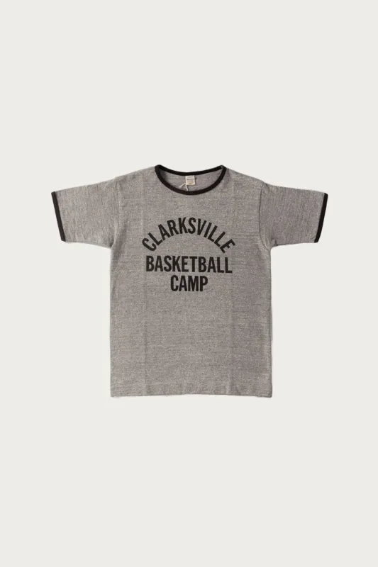 Ringer T Clarksville - Heather Grey/Sumi made by WAREHOUSE & CO.