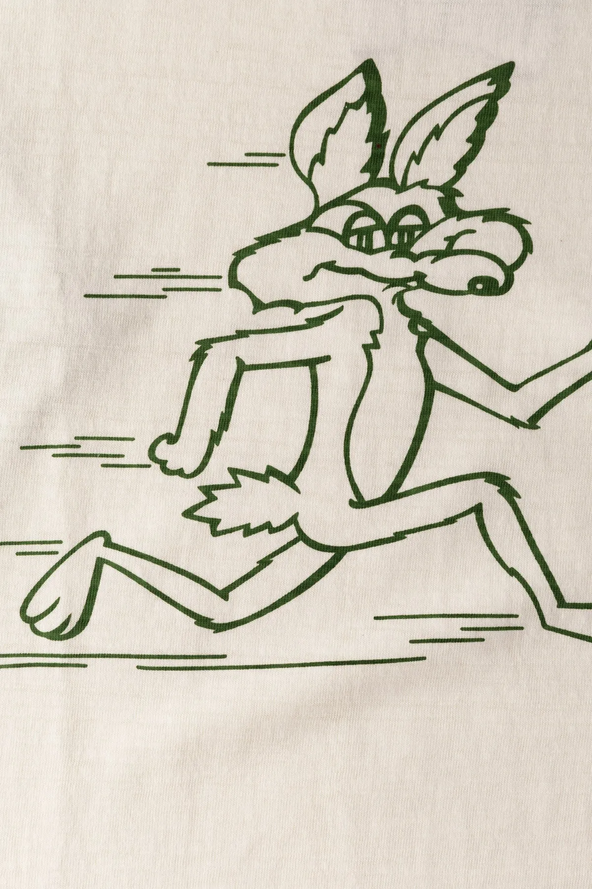 Coyote Baseball Tee L/S - Cream/Light Green sold by Canoe Club product image thumbnail 3