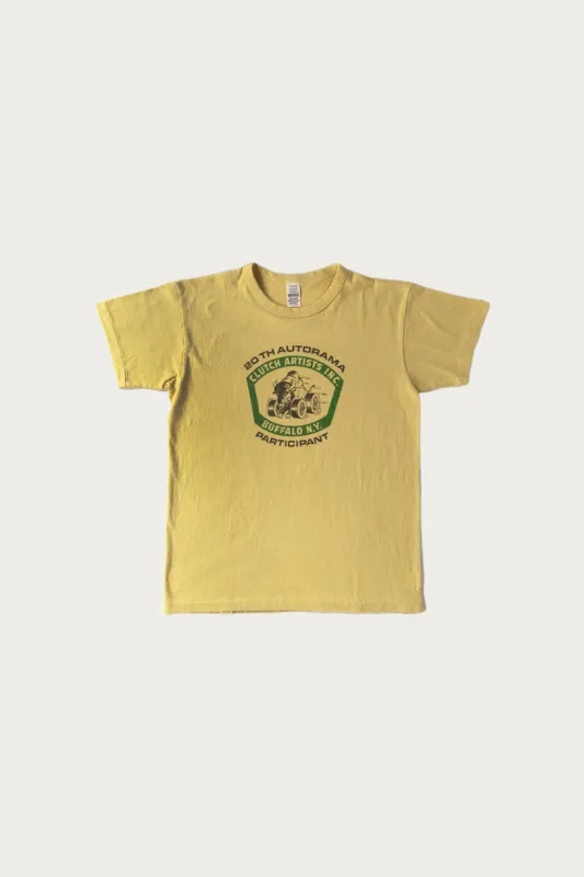 Clutch Artists T-Shirt - Cream Yellow made by WAREHOUSE & CO.