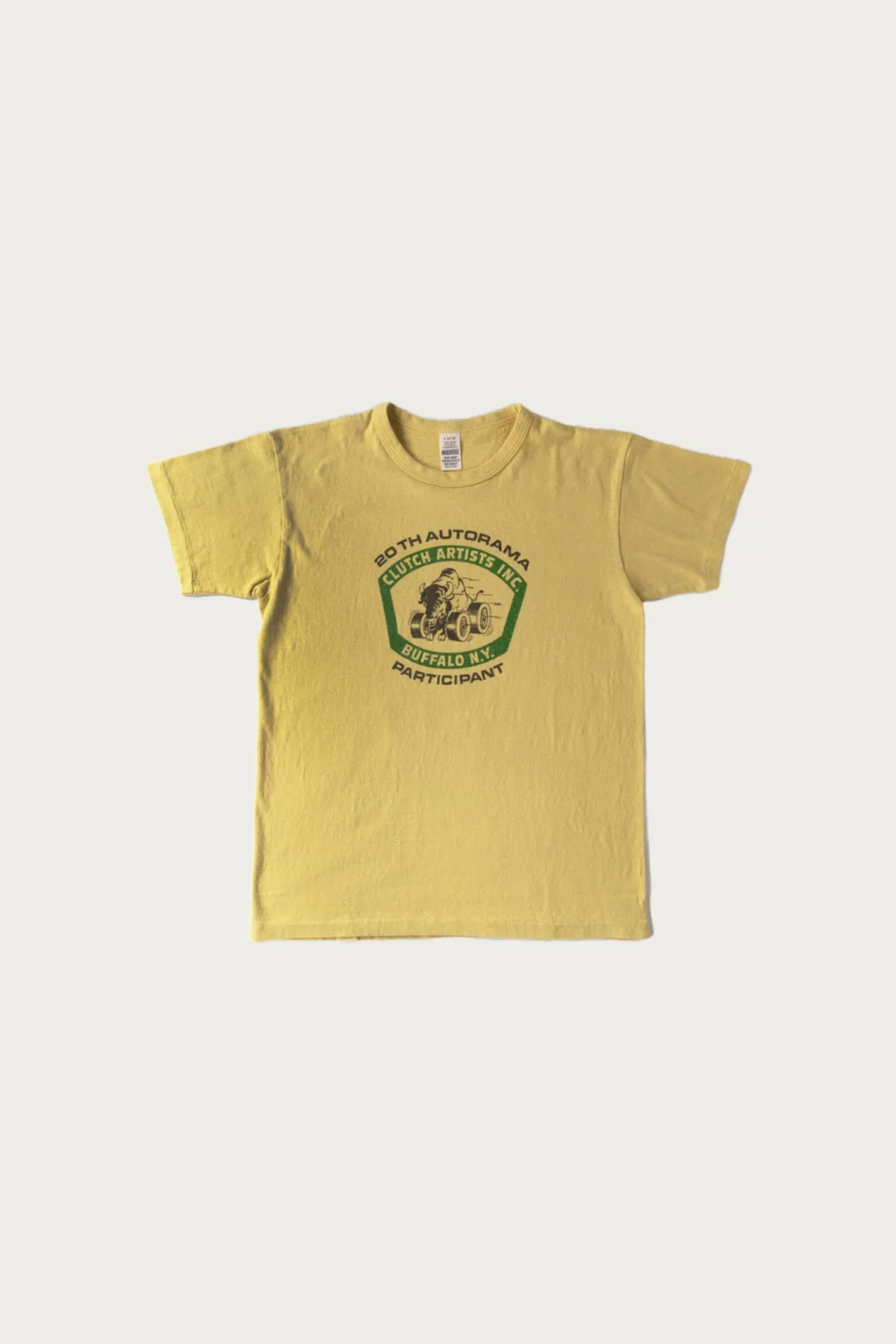 Clutch Artists T-Shirt - Cream Yellow sold by Canoe Club