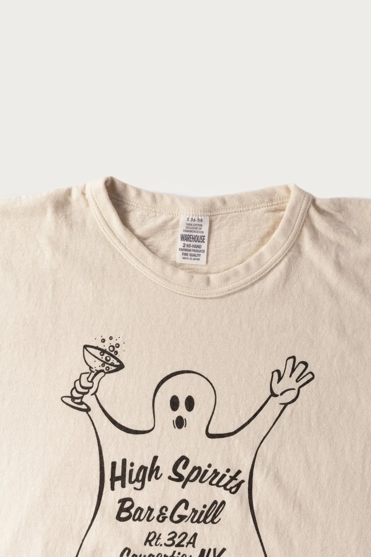 High Spirits T-Shirt - Cream sold by Canoe Club product image thumbnail 2