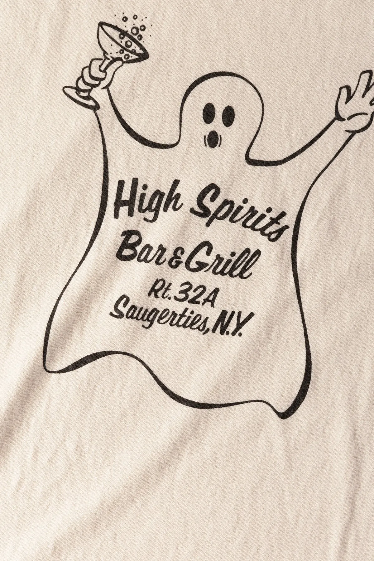 High Spirits T-Shirt - Cream sold by Canoe Club product image thumbnail 3