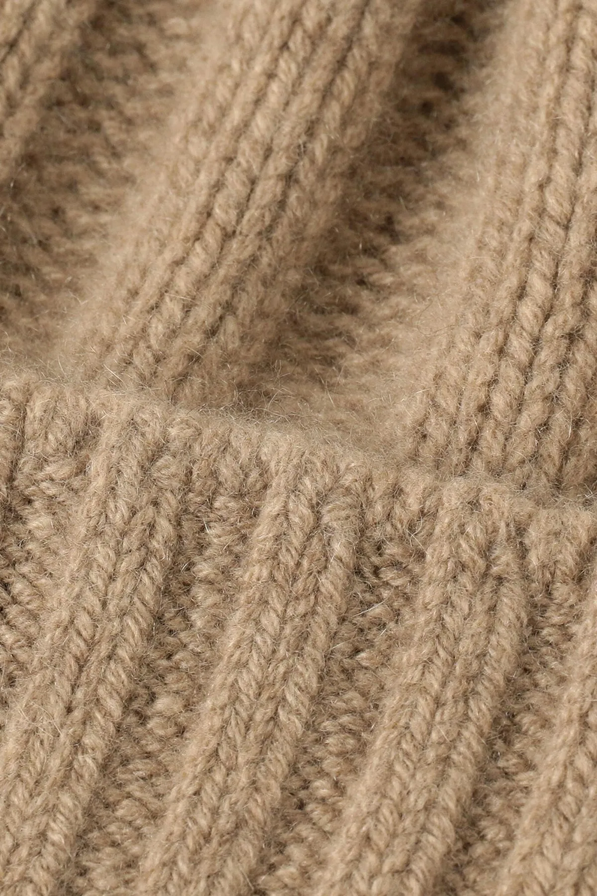 Cashmere Rib Watch Cap - Camel sold by Canoe Club product image thumbnail 2
