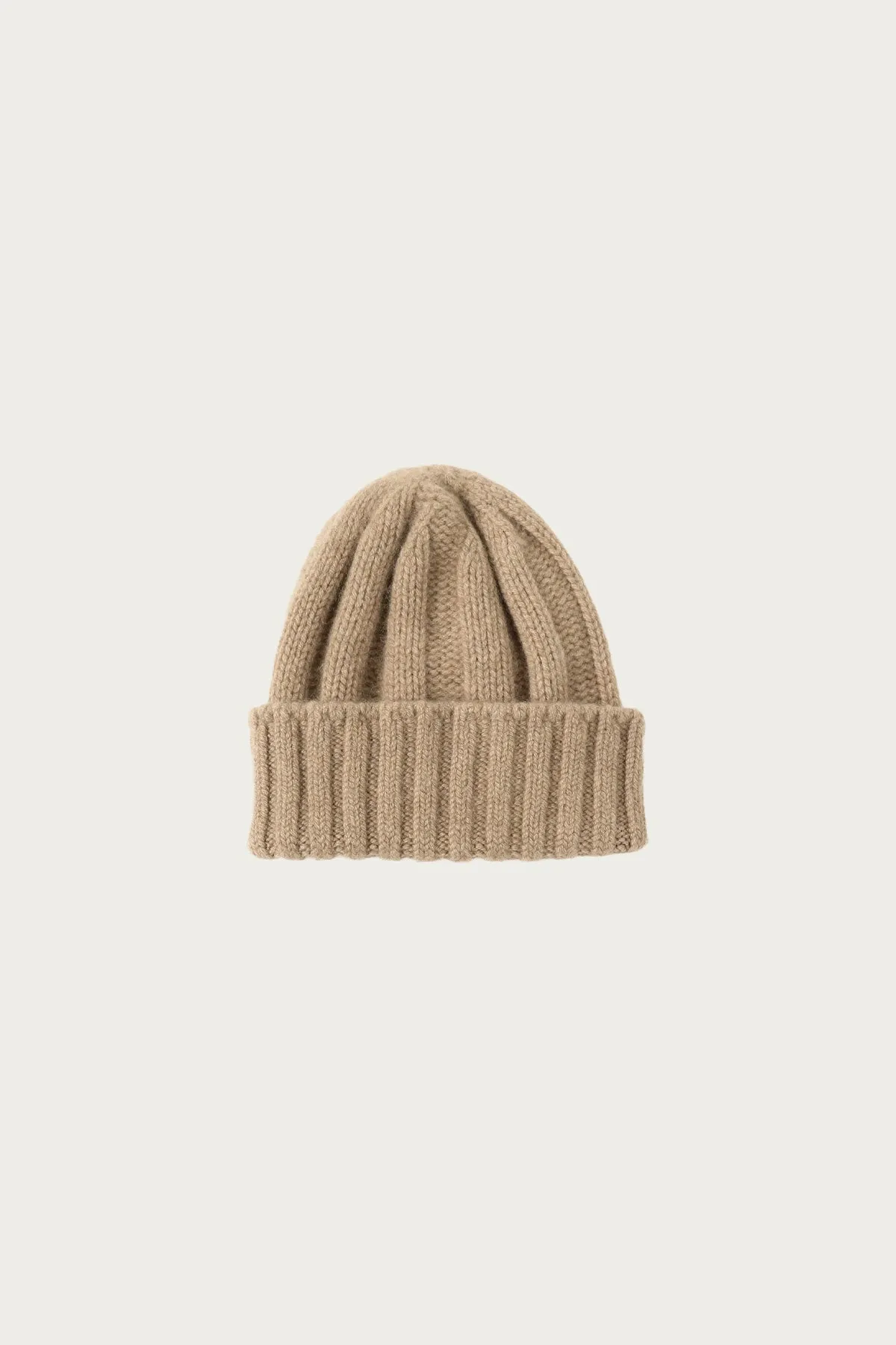 Cashmere Rib Watch Cap - Camel sold by Canoe Club