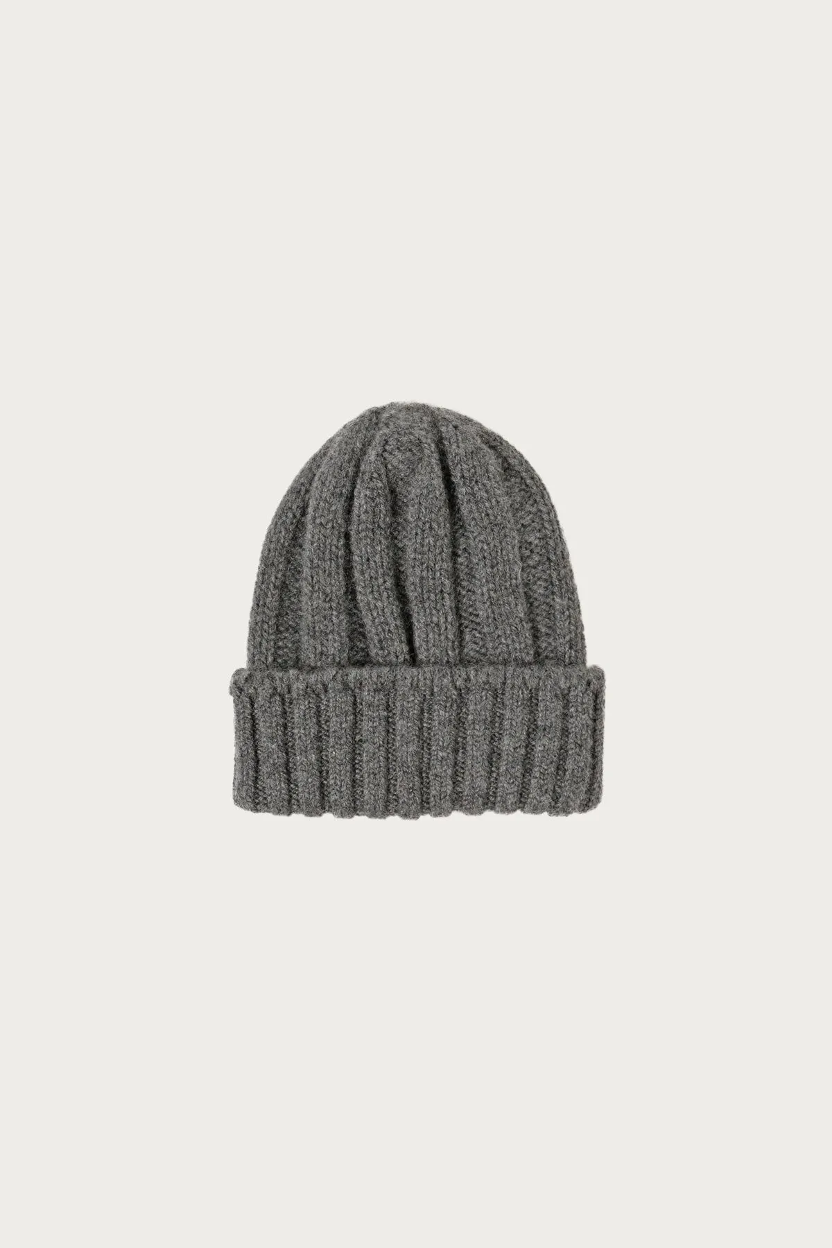 Cashmere Rib Watch Cap - Charcoal sold by Canoe Club
