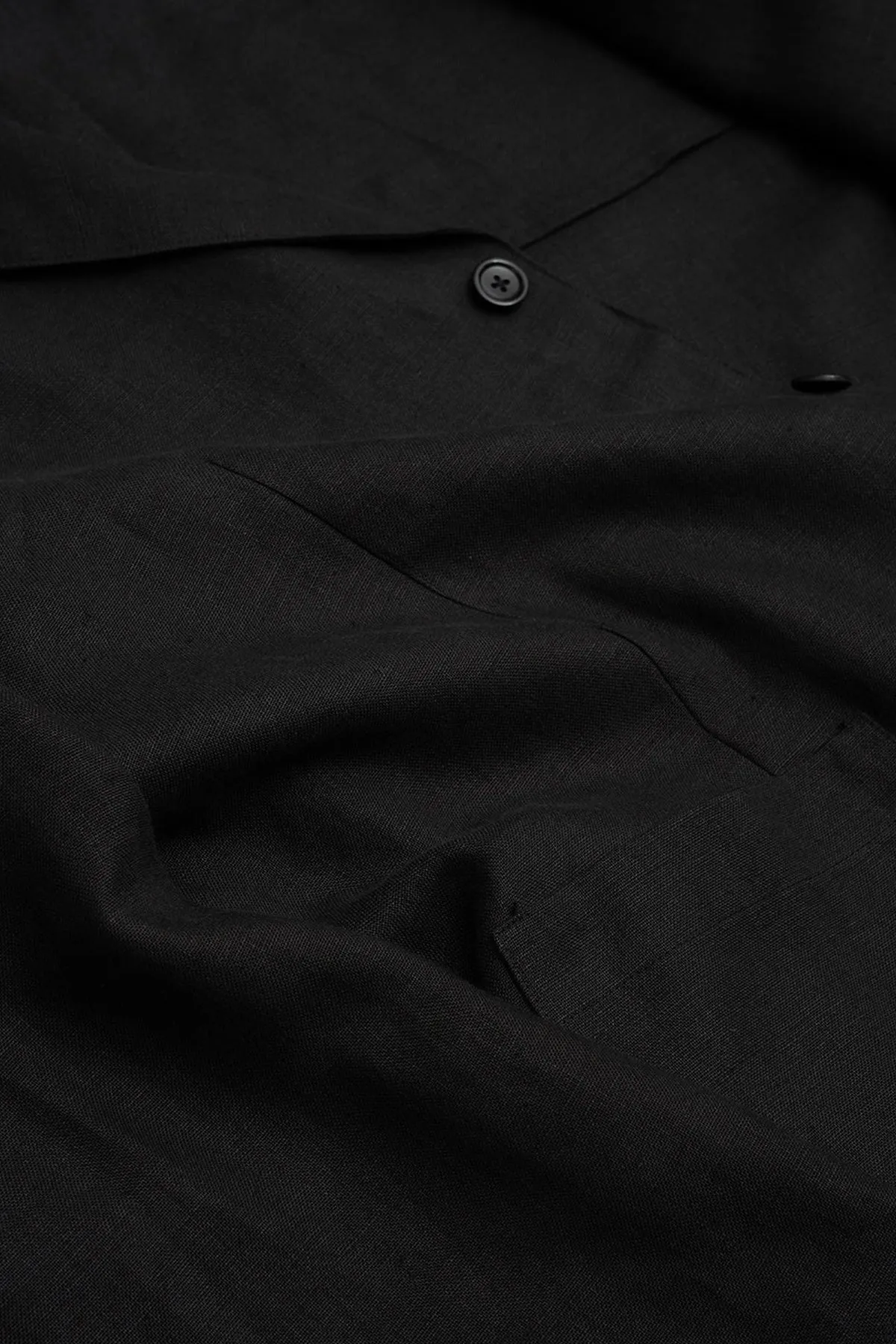 Carry On Jacket - Black Welterweight Belgian Linen sold by Canoe Club product image thumbnail 5