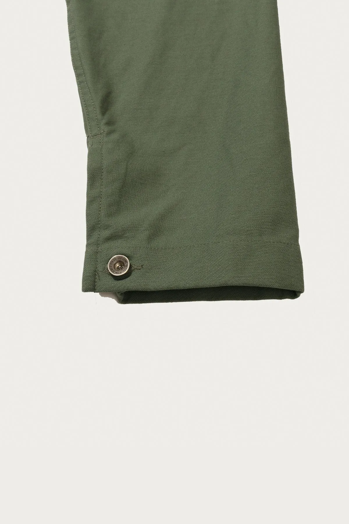 Shop Coat - Olive Cotton Reversed Sateen sold by Canoe Club product image thumbnail 5