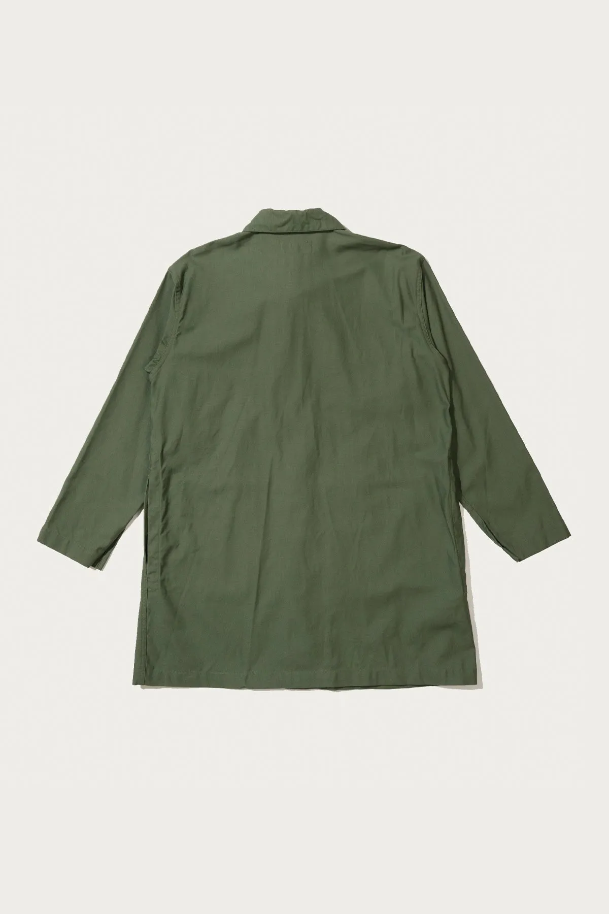 Shop Coat - Olive Cotton Reversed Sateen sold by Canoe Club product image thumbnail 2