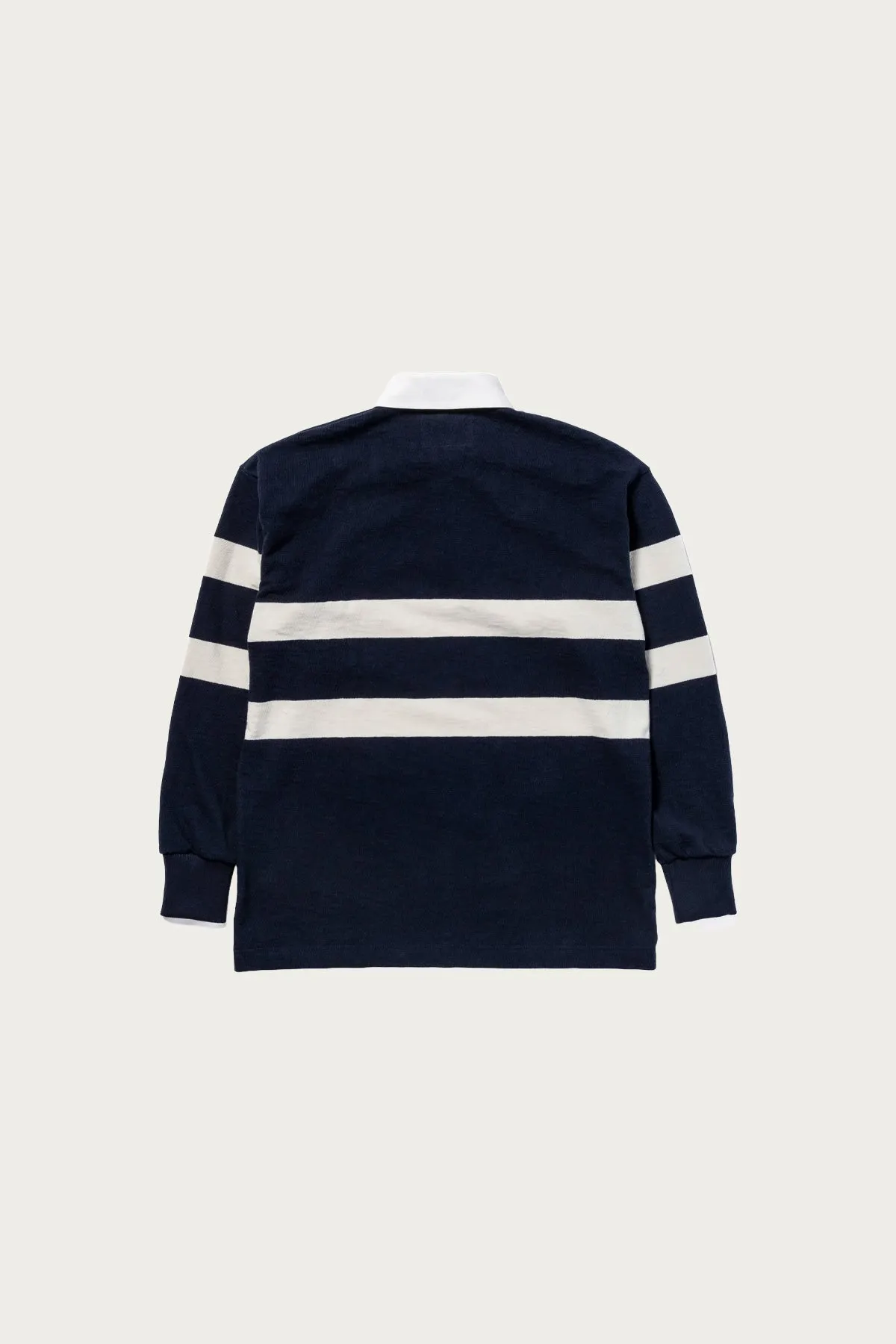 Climbers' Striped Rugby Shirt - White/Black sold by Canoe Club product image thumbnail 2