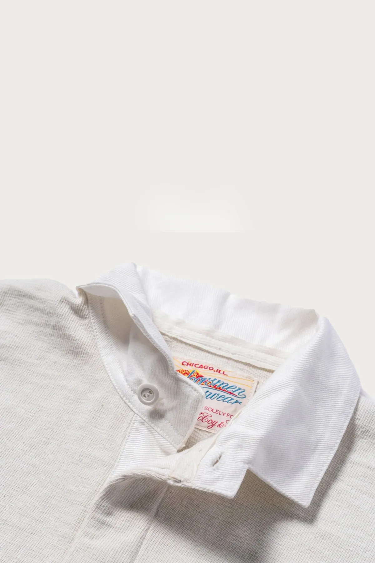 Climbers' Striped Rugby Shirt - White/Purple/Red sold by Canoe Club product image thumbnail 3