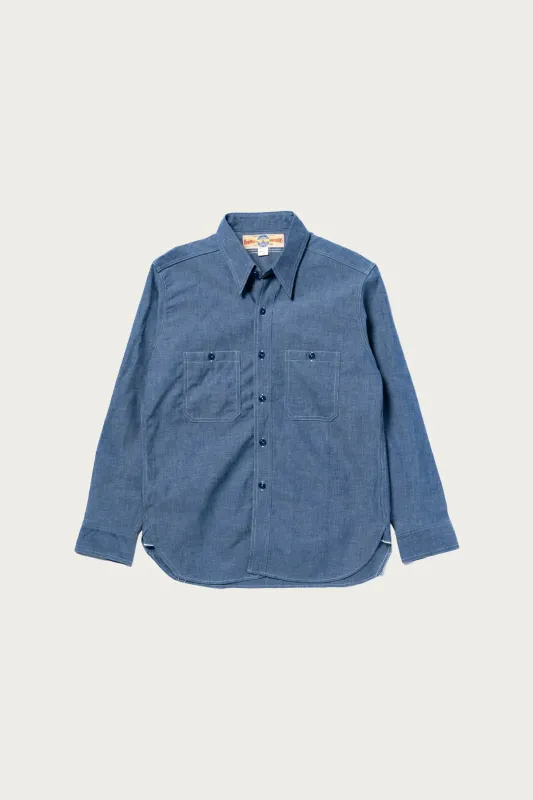 U.S. Navy Chambray Shirt L/S (Modify) - Indigo sold by Canoe Club