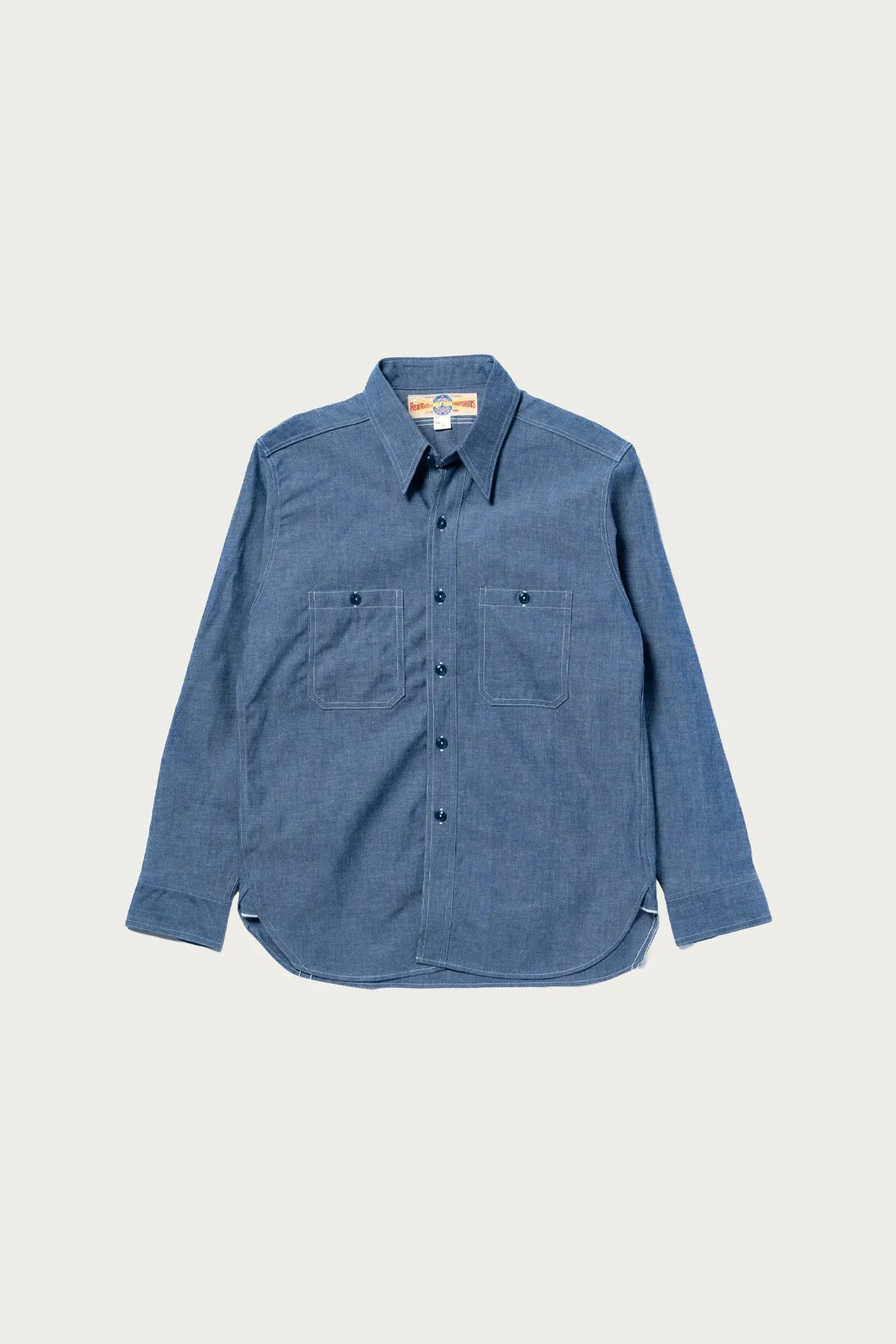 U.S. Navy Chambray Shirt L/S (Modify) - Indigo sold by Canoe Club