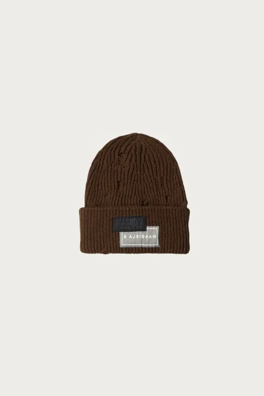 MM6 Margiela Beanie - Brown made by Maison Margiela