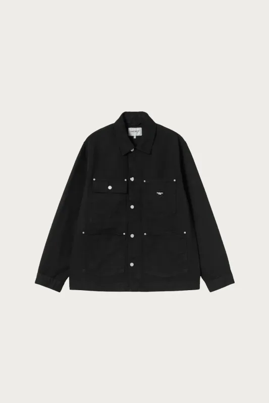 Drewe Chore Coat - Black Rinsed made by Carhartt