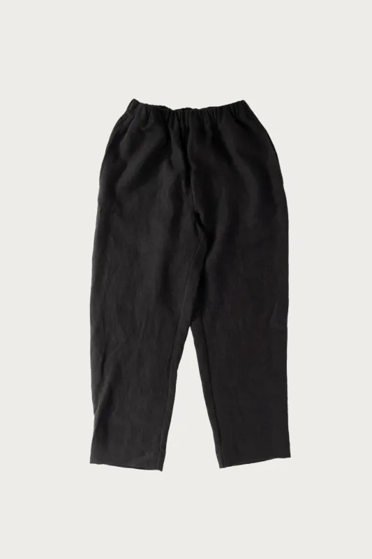 Cafe Pants - Black Butcher Linen made by Canoe Club