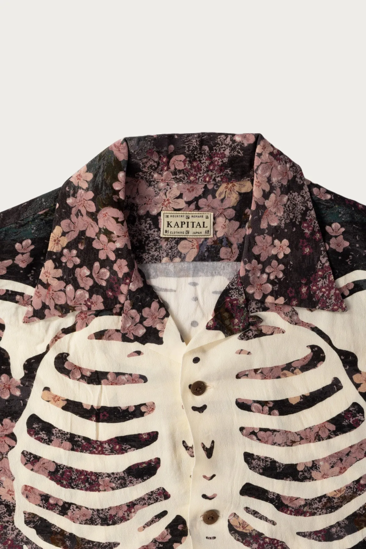 Rayon SAKURA-BONE Aloha Shirt - Indigo sold by Canoe Club product image thumbnail 2