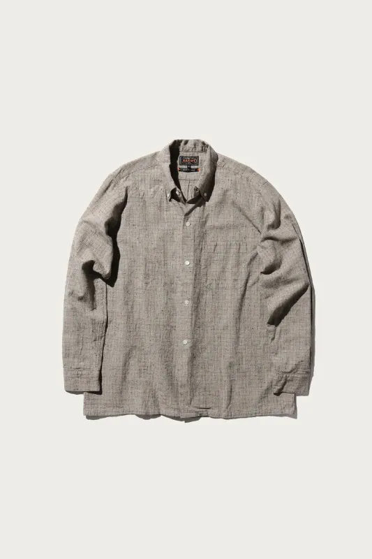 Open B.D. Nep Check Cotton Linen - Beige sold by Canoe Club