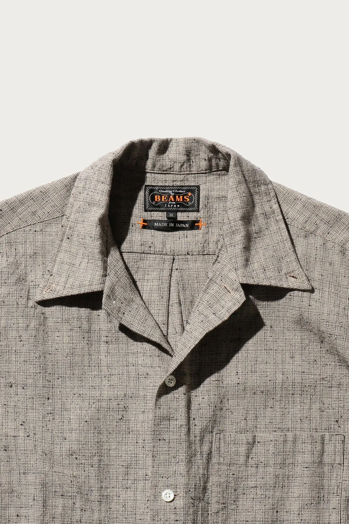 Open B.D. Nep Check Cotton Linen - Beige sold by Canoe Club product image thumbnail 5