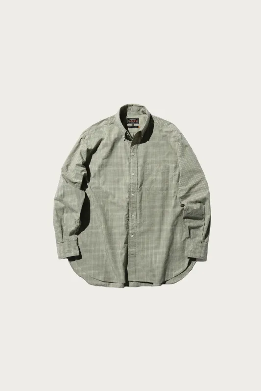 B.D. Classic-Fit Typewriter Plaid - Green made by BEAMS PLUS