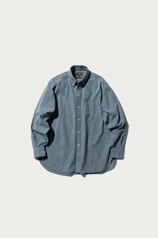 B.D. Classic-Fit Typewriter Plaid - Blue sold by Canoe Club