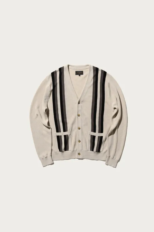 Cardigan Stripe - Beige sold by Canoe Club