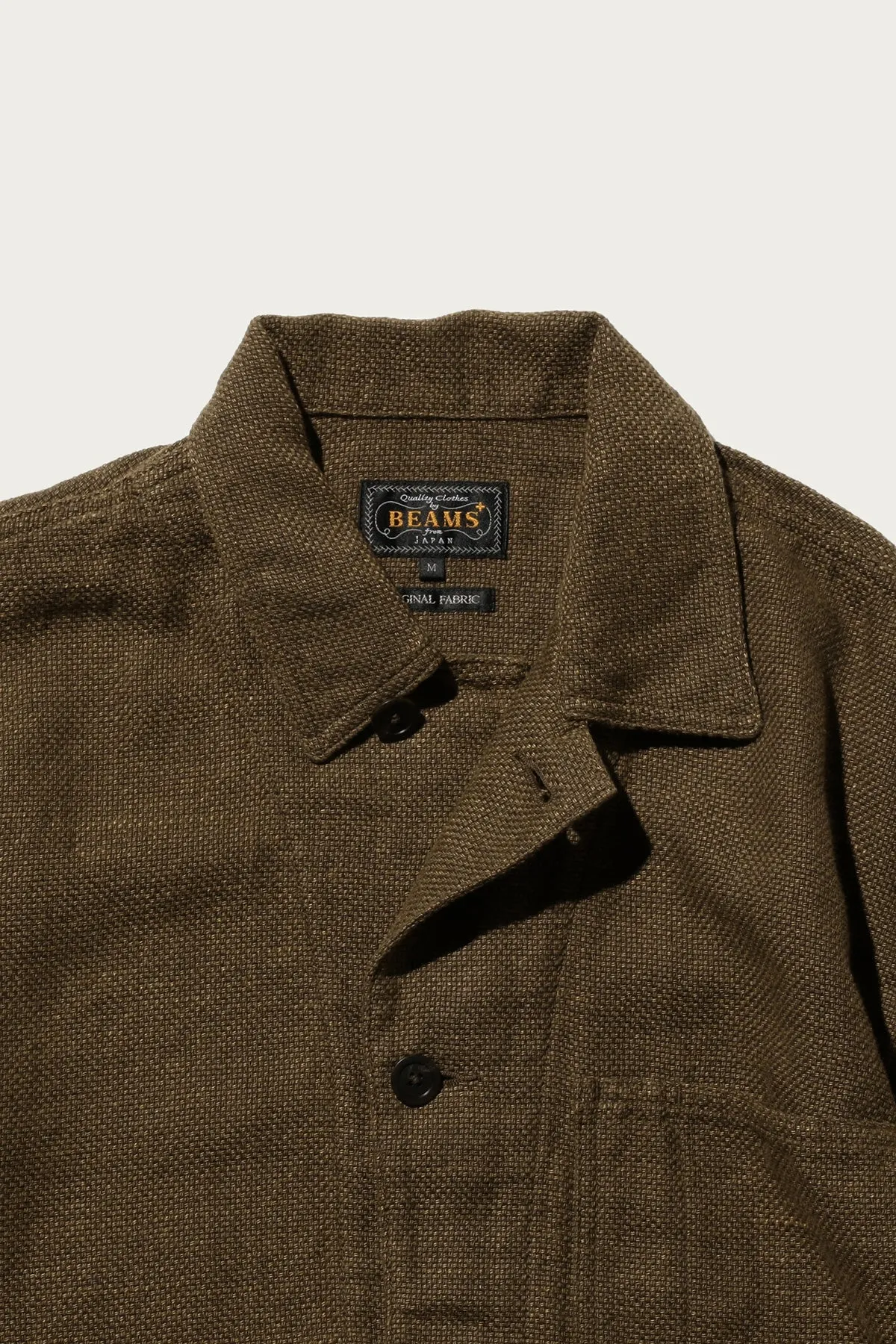 MIL Chore Jacket Cotton Linen - Brown sold by Canoe Club product image thumbnail 5