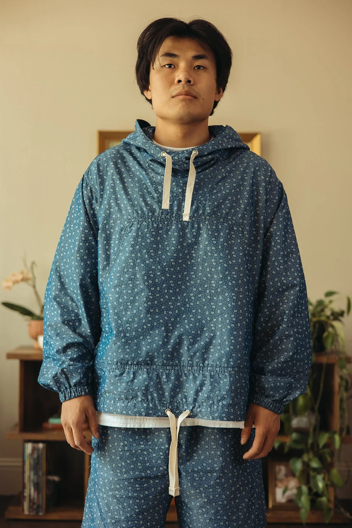 MIL Smock NYCO Indigo Chambray Discharge Print - Calico sold by Canoe Club product image thumbnail 2