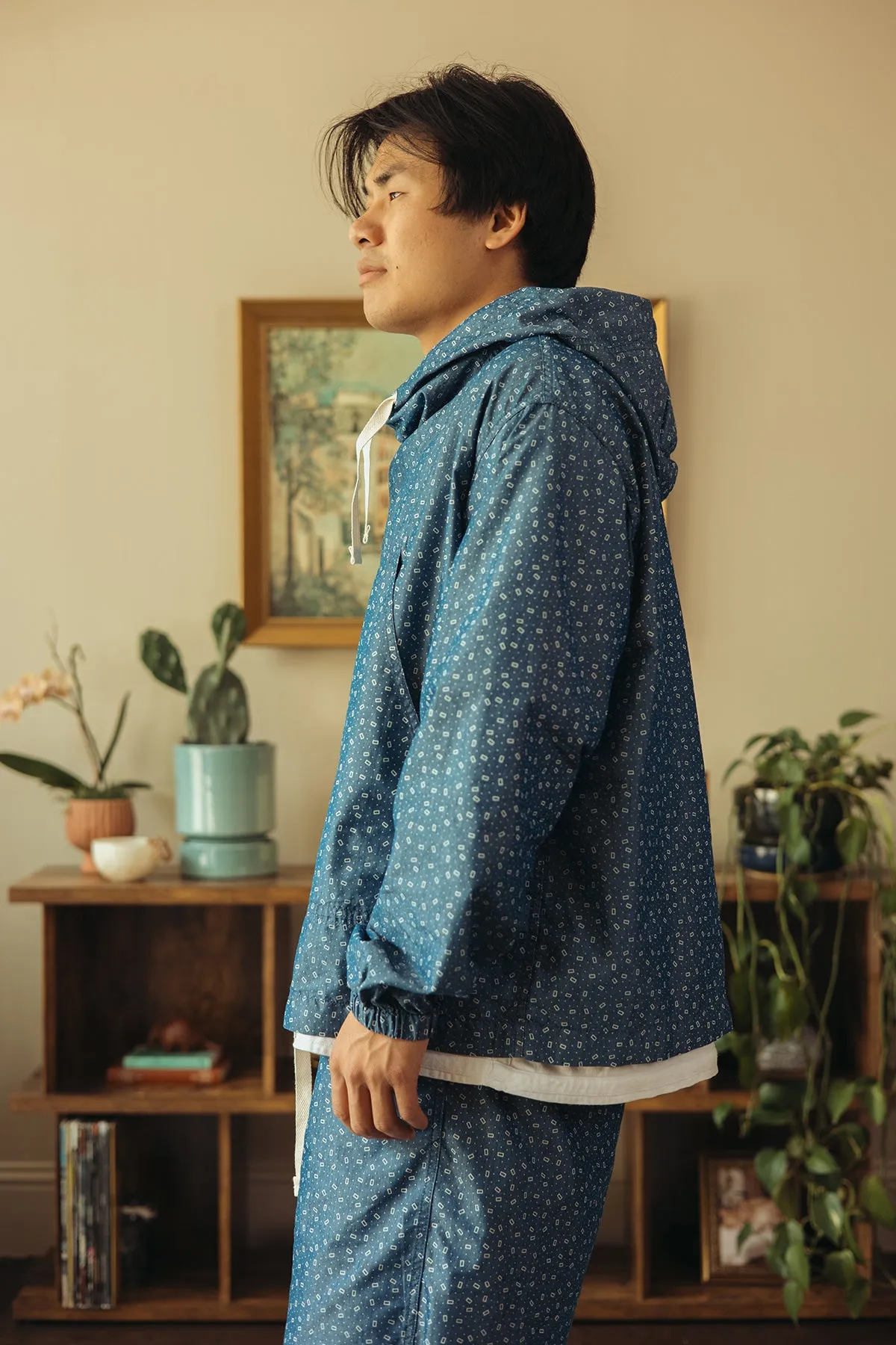 MIL Smock NYCO Indigo Chambray Discharge Print - Calico sold by Canoe Club product image thumbnail 3