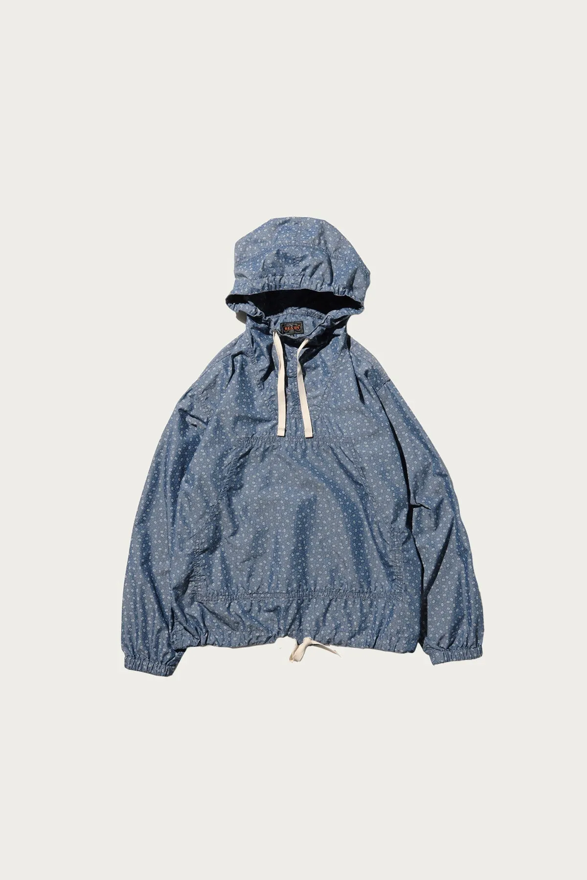 MIL Smock NYCO Indigo Chambray Discharge Print - Calico sold by Canoe Club