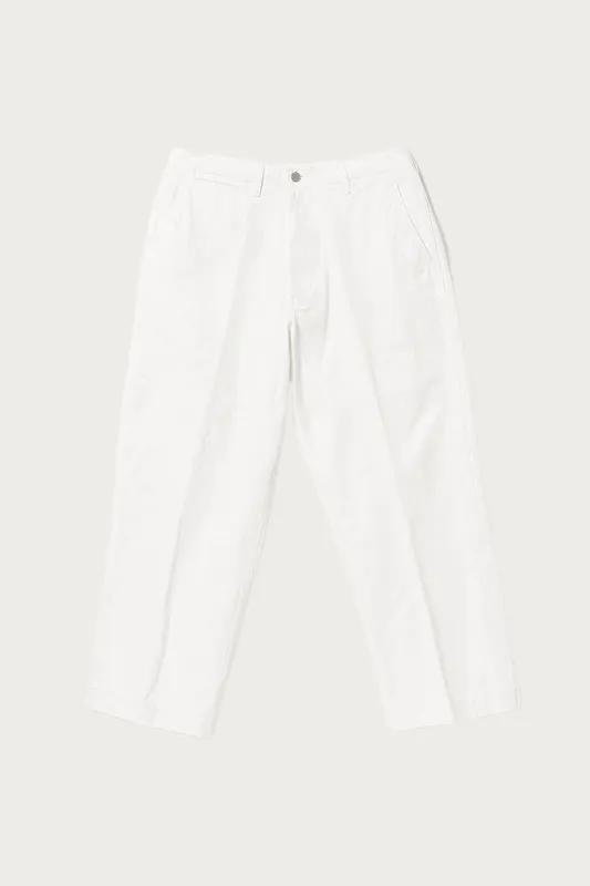 MIL Trousers Herringbone - White sold by Canoe Club