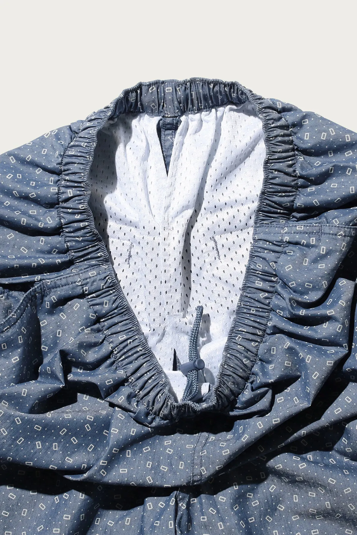 MIL Athletic Shorts NYCO Indigo Chambray Discharge Print - Calico sold by Canoe Club product image thumbnail 5