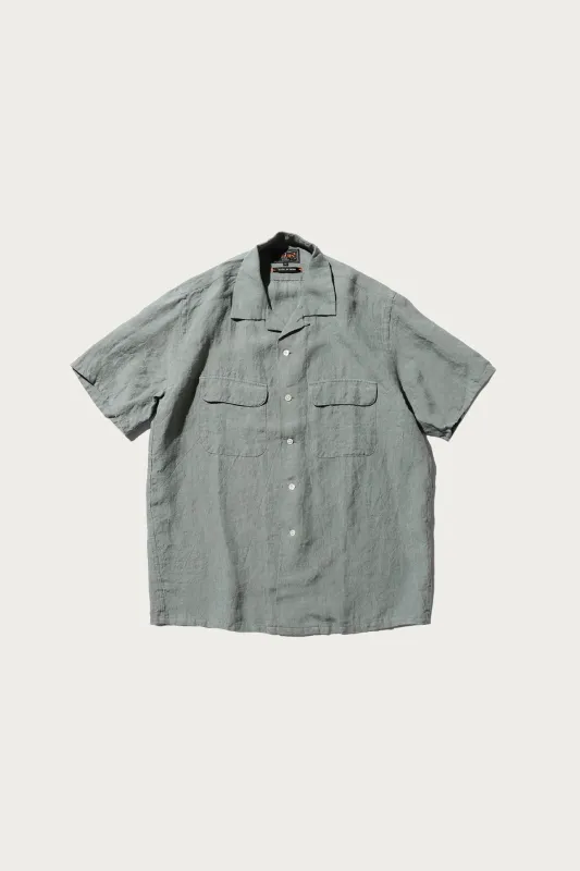 Open Collar 1/40 Linen - Sax made by BEAMS PLUS