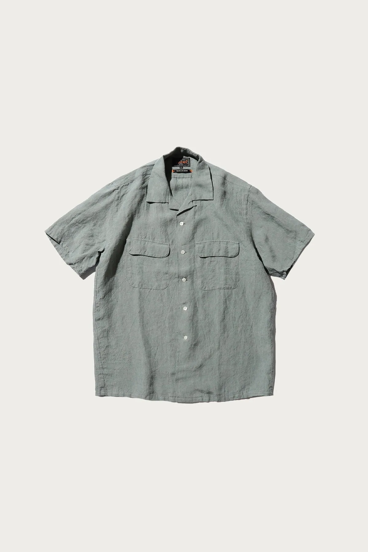 Open Collar 1/40 Linen - Sax sold by Canoe Club