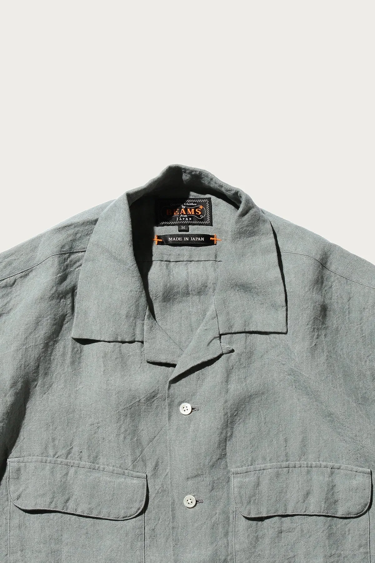 Open Collar 1/40 Linen - Sax sold by Canoe Club product image thumbnail 2