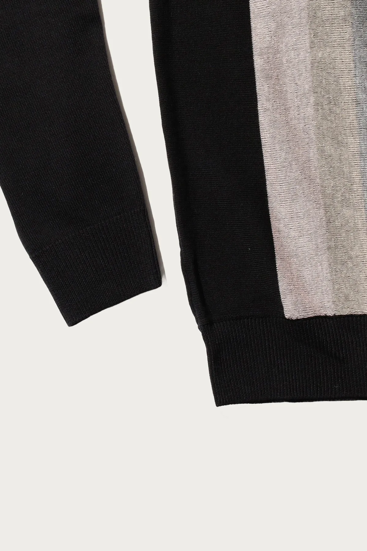 Knit Polo Stripe Argyle - Black sold by Canoe Club product image thumbnail 3