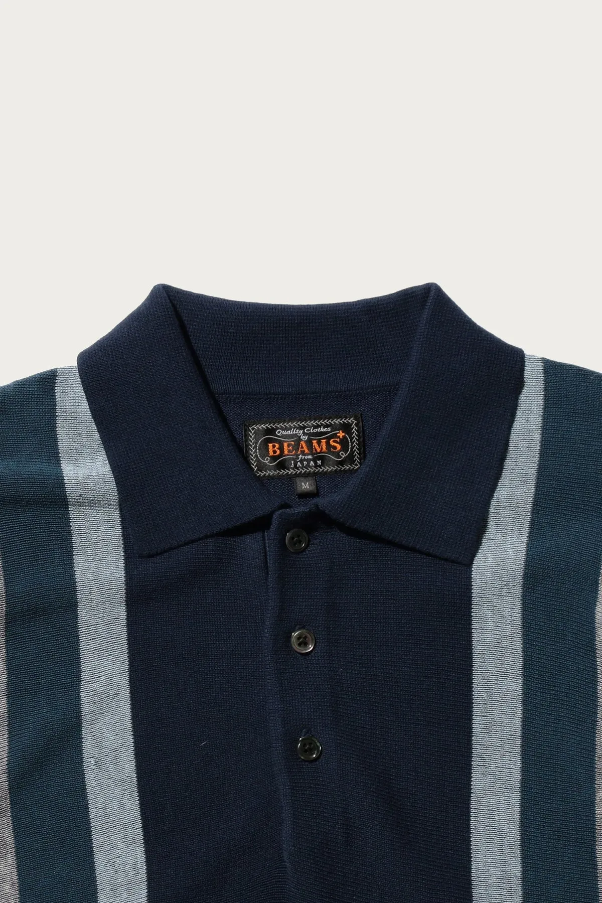 Knit Polo Stripe Argyle - Navy sold by Canoe Club product image thumbnail 2