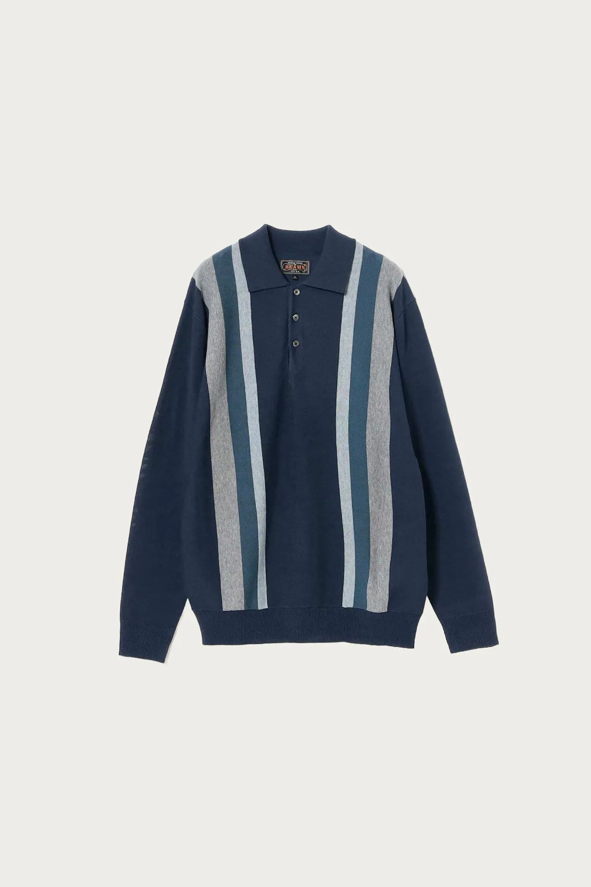 Knit Polo Stripe Argyle - Navy sold by Canoe Club