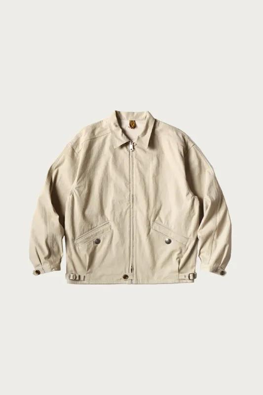 Water-Repellent Canvas ZIP-UP KAYAK PAW-PAW Blouson - Beige made by Kapital